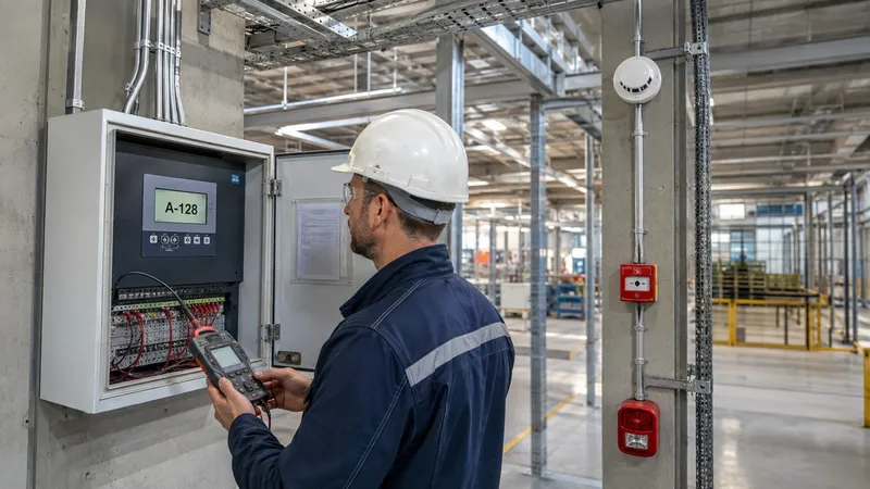 Endüstriyel yangın paneli testi